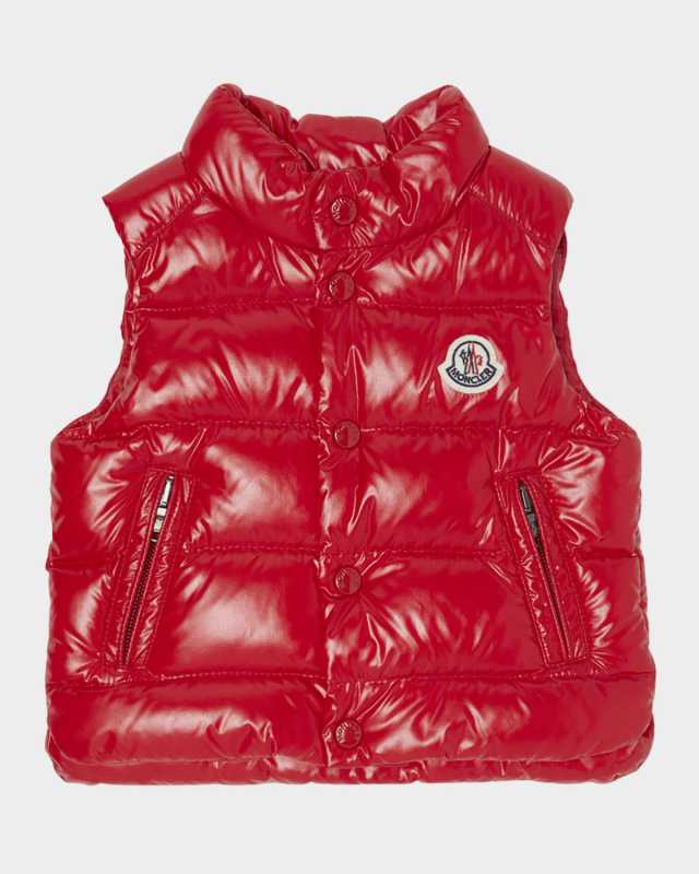 Boy's Bernard Quilted Down Vest, Size 12M-